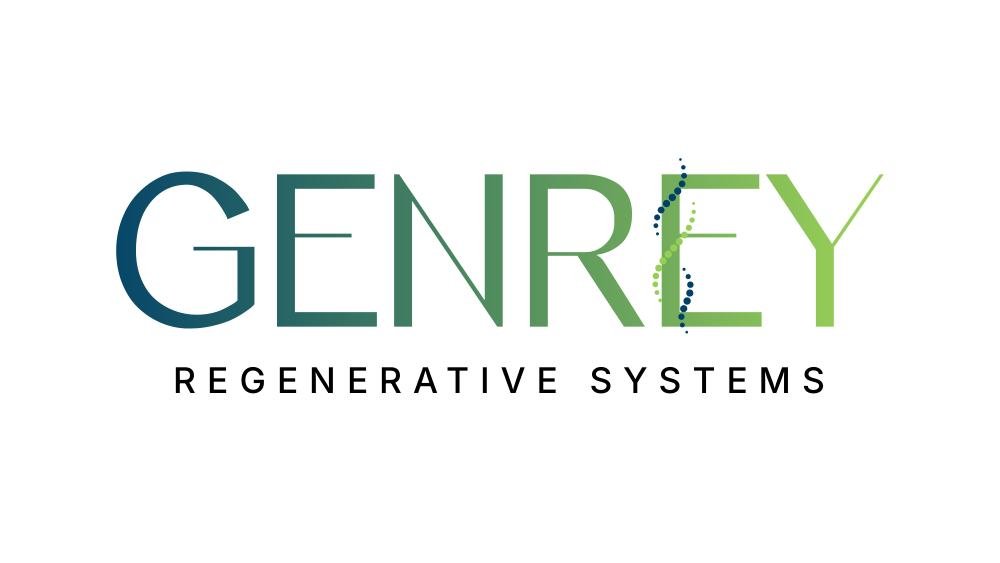 GenRey direction: uppercase wordmark