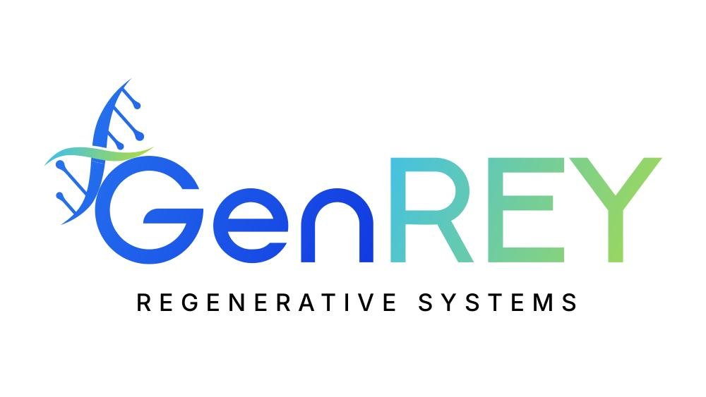 GenRey direction one: gradient wordmark