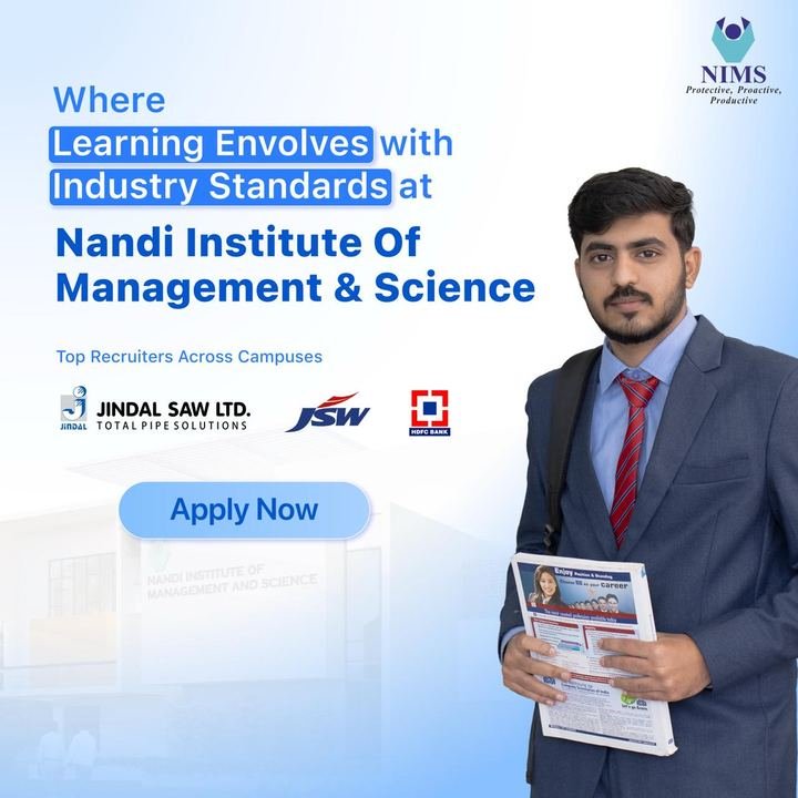 NIMS post: where learning evolves with industry standards, with top recruiters